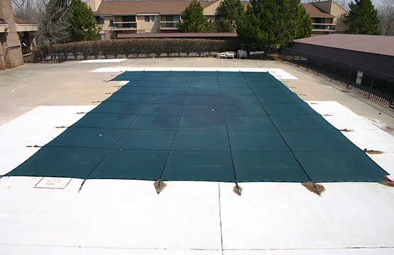 Safety pool cover installation