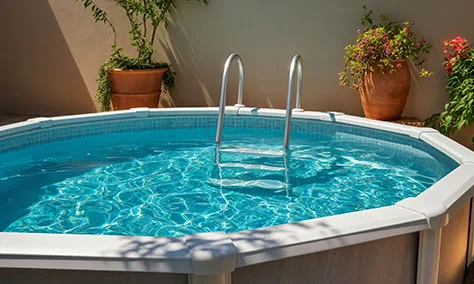 Above-ground pools available at Hydro Pool & Spa