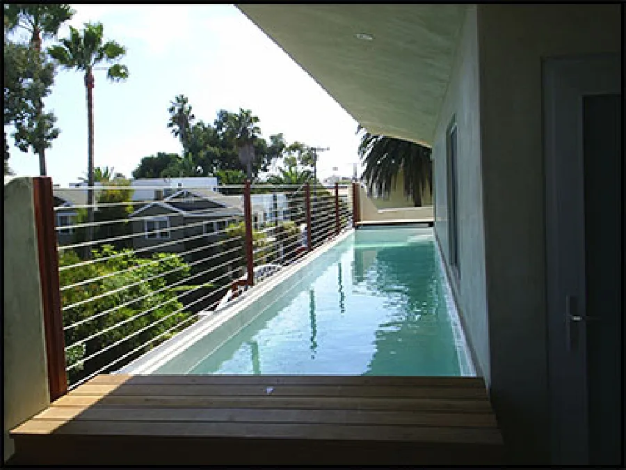 Marathon (Pool Only) fiberglass pool installed in a backyard
